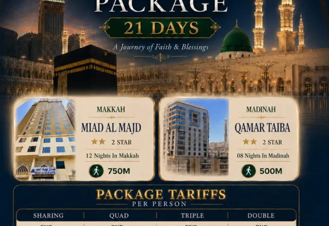 21 Nights Economy Umrah